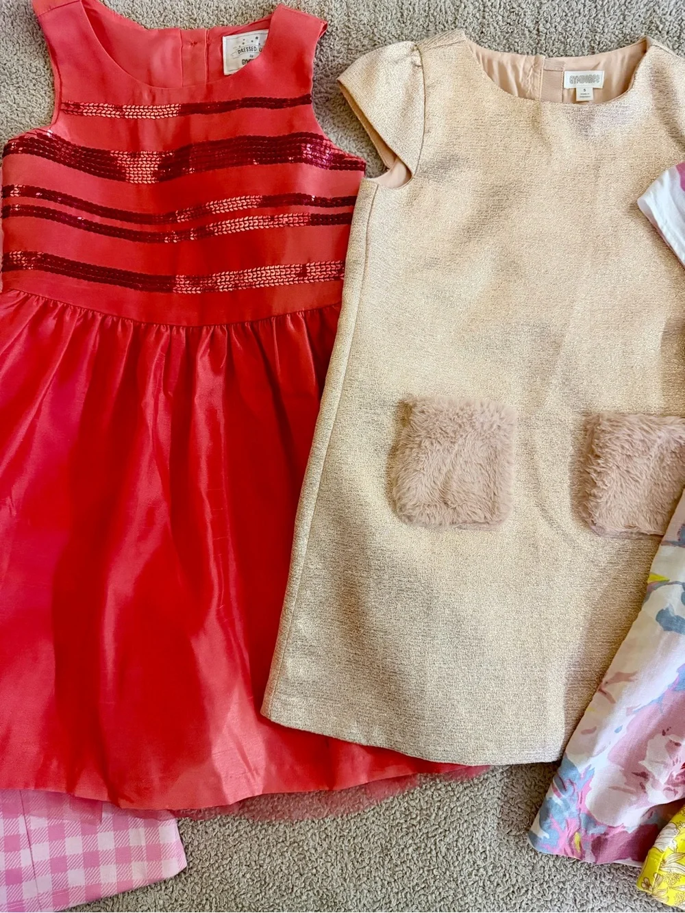 Gymboree GAP Old Navy Dress Romper Lot of 7 Party Formal Casual Size Small 5-6-7